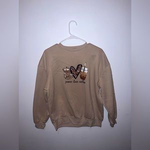 Coffee designed crewneck
